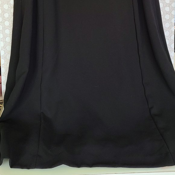 Jones Studio Womens Dress A-Line Black Short Cap Sleeve Scoop Neck Size 20W - Picture 2 of 8